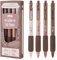 4 Stück Kugelschreiber Aesthetic,Mabor 0,5mm Einziehbare Kulischreiber Stifte Aesthetic Gelschreiber Gelstifte Schwammgriff Stifte Gel Pen mit Schwarzer Tinte Kugelschreiber Aesthetic für Schule Büro