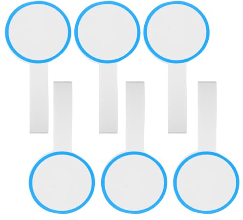 Tofficu Set Di 6 Palette Per Voti Giuria - Mini Lavagne Bianche Cancellabili - Palette Lavagna Bianca, Ideali Per Votazioni in Aula Tabelloni Vuoti Portatili Per Rapida Palette Per Voto e Votazioni