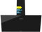 Cecotec Dunstabzugshaube Dekorativ 90cm Bolero Flux DM 906500 Glass Black A. 165W, Niedriger Energieverbrauch, Front aus schwarzem Glas, Absaugung 650m³/h, Mechanische Steuerung, 3 Leistungsstufen
