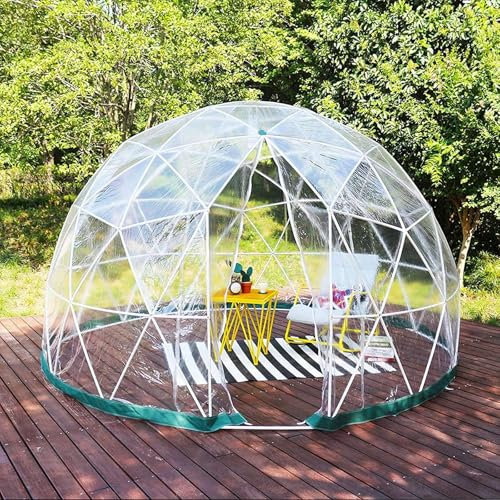 JJENXYYDS 3.6m / 12ft Bubble House Dome Aufblasbares Bubble Zelt,Transparentes Gartenzelt mit PVC-Abdeckung, Tür und Fenstern,für den Innen- und Außenbereich, Camping im Hinterhof