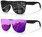 LINVO Sonnenbrille Herren Damen Polarisiert Klassisch Verspiegelt Modisch UV400 Schutz Unisex Brille für Autofahren Reisen