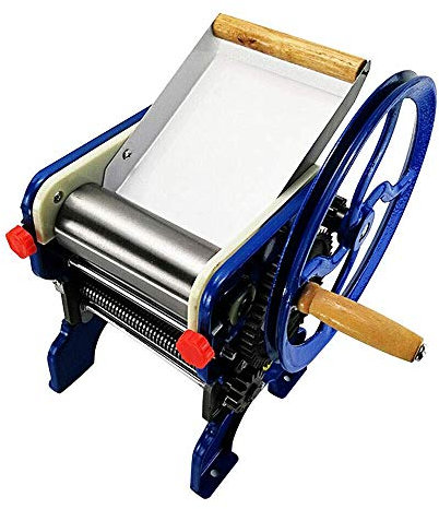 Teigpresse aus Edelstahl, Nudelmaschine aus Edelstahl, manuelle Presse, Spaghetti-Küchenmaschine, heiße Knödelhaut, Klinge zum Pressen von Wonton, gewerblich in den USA und zu Hause
