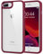 HOOMIL Clear Case for iPhone 7 Plus/iPhone 8 Plus (5.5-Inch), Anti-Yellowing, Anti-Scratch, Shockproof Protective Phone Cover - Wine Red