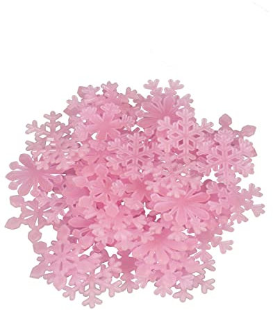 JECOMPRIS 50stücke Schneeflocke Leuchtaufkleber Wanddeko Für Weihnachten Halloween Schlafzimmer Kinderzimmer Heimdekoration Fensteraufkleber Mit Fluoreszenz Effekt