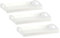 Set 3 Pezzi Vassoio Cesto espositore Bomboniere in Cartone con Maniglie per Oggettistica 43 x 29 x 4,5cm (BIANCO)