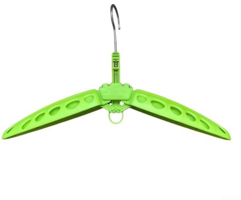 ZAMETTER Neoprenanzug-Kleiderbügel, schnell trocknend, faltbar, belüftet, für Neoprenanzug, Surfen und Tauchen, Zubehör (grün)