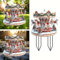 2D Acryl Weihnachten Karussell Garten Stapel Gartenstecker Rost Roststecker Herbst Herbstdeko Gartendeko Gartenstecker Dekofigur Gartenfigur Rostfigur Weihnachtsdeko Christmas Decorations 30cm (Weiß)