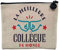 Pochette en Lin - La Meilleure Collègue du Monde Travail Entreprise Retraite - Trousse Maquillage en Toile Aspect Lin - Porte Monnaie - 15 x10 cm