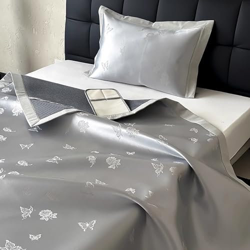 Kühlmatte für Menschen, Sommer-Isomatte Aus EIS-Rattan, Faltbare, Glatte Klimamatte für Bett, Schule, Wohnheim(71 * 79in/180 * 200cm)