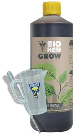 Bio Hesi Grow, Natürlicher NPK-Dünger für Pflanzenwachstum, Flüssig, für Erde, Kokos und Hydrokulturen