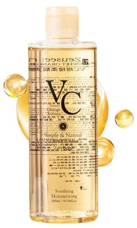 mivceklw Moisturizing Toner, Hydration Essenced, Calming Formula Soothing Liquid Lightweight Texture 300 ml Clear Bottle for Daily Skincares Routine Sensitive Dry Skin Men Women Travel