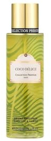CP Prestige Coco Délice Duftnebel, 250 ml, Kokosnuss, Vanille & weißer Moschus, Körper- & Haarspray - frisch, umhüllend und lecker