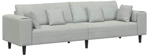vidaXL Modern Velvet Sofa for Your Living Room - Stylish Couch with Rectangular Shape for More Comfort and Functionality