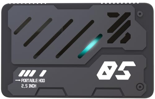 Suoumwa 2,5- Tragbarer Externer Typ-C-HDD 2,5-Speicherdiskette Expansionsspeicher für PC-Laptop 500 GB