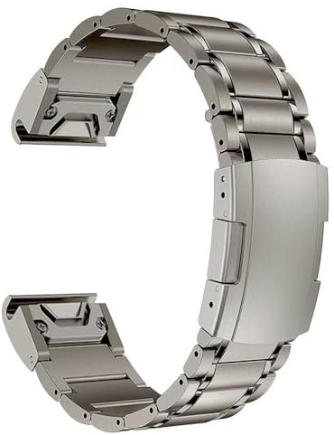 synsing Titan Armband 22mm Kompatibel mit Fenix 8 47mm/E 47mm/7/6 Pro/5 Plus/Forerunner 965 955, 26mm Metall-Uhrenarmband mit Schnellverschluss Kompatibel mit Fenix 8 51mm/Enduro 3 51mm/7X Pro/6X Pro