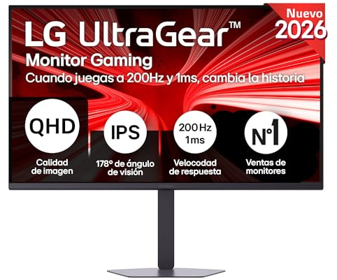 LG Monitor Gaming Ultragear 32G620B-B - 32'', IPS, Morado | QHD (2560 x 1440), 200 Hz, 1ms, NVIDIA G-Sync, FreeSync Premium, Panel IPS, 1ms (GtG), HDR10, ajuste altura