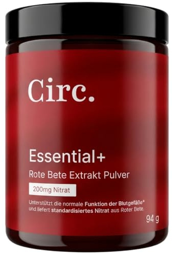 Rote Beete Extrakt Pulver - 200mg Nitrat standardisiert, Nitric Oxide (NO) - Stickstoffmonoxid Baustein, ohne Zucker mit Vitamin C - unterstützt die normale Funktion der Blutgefäße*, für 4 Wochen