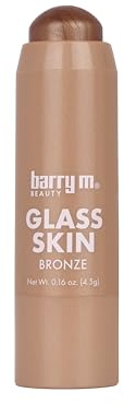 Barry M Glass Skin Highlighter Stick Multi Use Cream Highlighter Stick for Face & Body Dewy Glow Lightweight Blendable Formula with Vitamin E