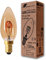 greenandco Vintage Glühfaden LED Kerze | gold | E14 C35 | 2W 150lm | 2000K extra warmweiß | 360° | 230V | flimmerfrei | nicht dimmbar