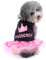 Ranphy Small Dog Cat Skirt Chihuahua Clothes for Girls Crown Princess Dress Puppy Shirt Summer Clothing,Pink and White M
