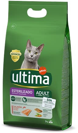 Ultima Katzenfutter für sterilisierte erwachsene Katzen, mit Lachs