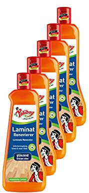 Poliboy - Laminat Renovierer - Sofort Versiegelung - lang anhaltenden Glanz und Schutz - Bodenreinigung - 5er Pack - 5x500ml (2,5 Liter) - Made in Germany