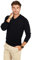 Jack Stuart - Pull en Laine de Mérinos Col en V pour Homme (Noir, S)