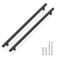 PinLin Black Kitchen Cupboard Handles 224mm Hole Centre Round Cabinet Pulls 5 Pack Stainless Steel T Bar Drawer Handle (Screws Included)