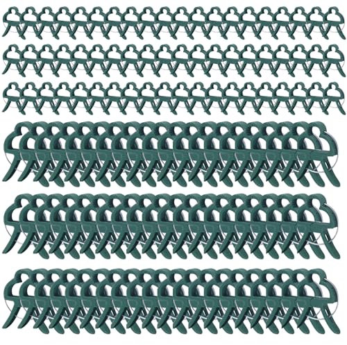 HuaMuDM 170Piezas Clip para Plantas,Clips Fijación Plantas,Clip Soporte Plantas,Clip Jardín Reutilizable,Abrazaderas para Plantas,Clips Trepadores para Plantas,Pinzas para Plantas