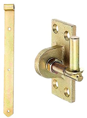 HAUS & DACH Ladenband Set, verzinkt inkl. Kloben, Ladenbandlänge: 500 mm, Durchmesser Kloben: 13 mm Verstellbar