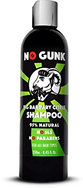 NO GUNK Naturkosmetik Natürliches Shampoo für Men - Ohne Sulfat, ohne SLS, ohne Paraben - alle Haartypen - Fig Barbary Shampoo (Citrus, 250ml)