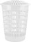 Sterling Ventures Large Round Plastic Laundry Basket Bin with Lid 60L White
