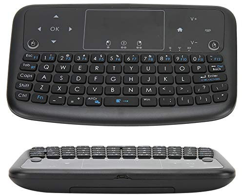 Mini tastiera wireless 2.4G, telecomando portatile con touchpad e mouse combinato Tastiera multimediale Smart TV Keyboard per Android TV Box, PC laptop, HTPC, Smart TV, per, ecc.