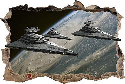 CSCH Wandtattoo Star Destroyer Smashed Wandtattoo Abnehmbare Wandaufkleber Artikel-Nr.