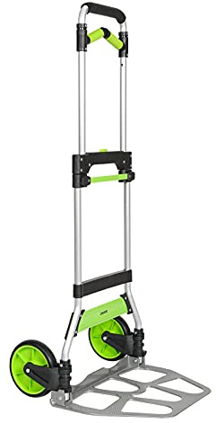 Leeyoung Folding Hand Truck and Dolly,309 lb Capacity Aluminum Portable Cart with Telescoping Handle and PP+EVA Wheels