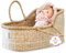 BEBE BASK Premium Babypuppen-Stubenwagen – Handgefertigter Baby-Puppen-Baby-Puppenkorb oder Baby-Puppenkorb – Traumhaftes Puppenbett – Baby-Puppentrage mit Luxus-Matratze