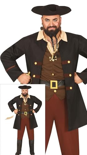 FIESTAS GUIRCA Piraat Kraaiennest Van De Caribbean Man Kostuum