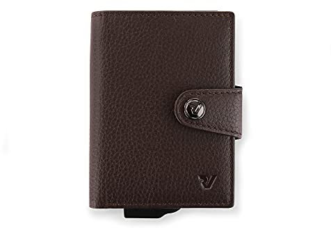 RONCATO IRON 4.0 Porta carte di credito 7.5x10.5x2 cm - Marrone