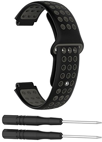 Forerunner 235 Armband uhrarmband Silikonband Kompatibel mit Garmin Forerunner 235/235 Lite / 220/230/620/630 / 735xt, Approach S20 / S6 / S5-Gurt