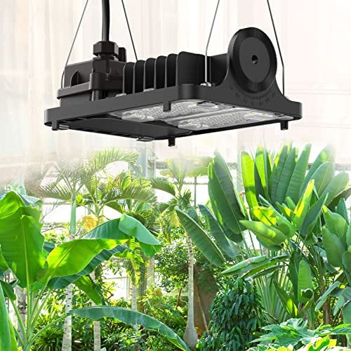 SANSI 70W LED Pflanzenlampe für Zimmerpflanzen, 700W Äquiv, Vollspektrum Dimmbares Wachstumslicht und optischer Linse für hohe PPFD, energiesparendes pflanzenlampen für große pflanzen