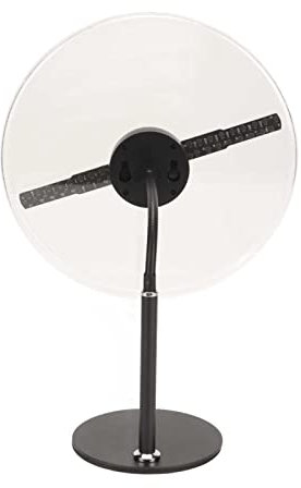 Proiettore Pubblicitario Olografico, Display Pubblicitario da 11,8 Pollici Ventilatore LED Olografico 3D Fan Pubblicitario Ologramma per Scrivania, Corpo, Parete, Zaino, Auto