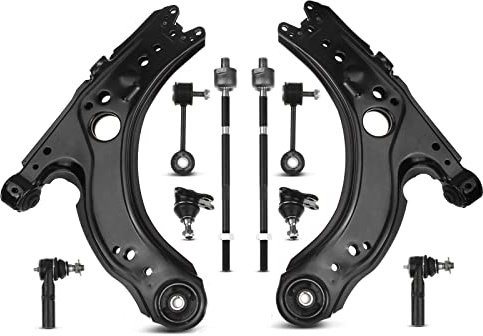 Frankberg 10x Querlenker Spurstangenkopf Traggelenk Koppelstange Vorne Kompatibel mit Golf IV 1J1 1.4L-2.8L 1997-2005 A3 8L1 1.6L 1.8L 1.9L 1996-2003 Replace# 1J0407365