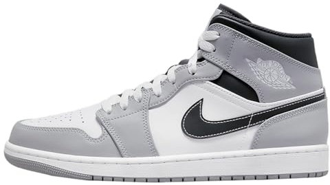 Jordan 1 Mid Light Smoke Grey (GS) 554725 078 (Numeric_40)