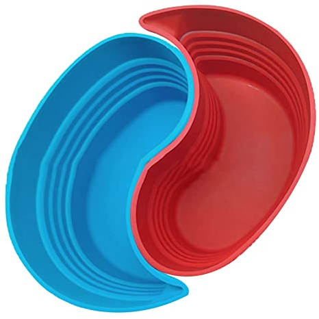 RAHYMA 2Pcs/Set Silicone Slow Cooker Divider Liners Fits for Slow Cooker 6 QT, Food Grade Silicone Pad Crock Pot Divider Insert, Reusable&Leakproof Slow Cookers Liners E/152 (Color : C)