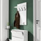 AKKE Garderobenpaneel Wandgarderobe Mit Ablage Wandpaneel Garderobe PVC Maxi Caravaggio 120cm x 60 cm