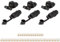 TAEUYYM 3 Pièces Prise Remorque Et Prise pour Remorque 3 Broches, 12V Etanche Prise Remorque 3 Broches Femelle Male, Prise pour Attelage 3 Broches Remorque Camion Tracteur Machines Agricoles(3 Pièces)