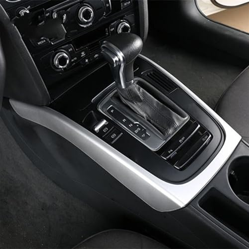 INXKED pour pour Q5 pour 8R 2009-2017 Style Voiture Intérieur Modifié Console Centrale Panneau Changement Vitesse Cadre Décoration Garniture Couverture(1)
