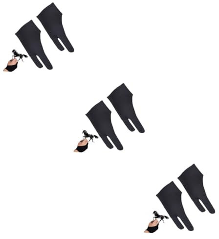 NUOBESTY 6 Stk nylon handschuhe nylon gloves Handschuhe für Künstler artist glove Fäustlinge Handschuh zum Zeichnen mit Fingern Künstlerhandschuh zum Zeichnen gewidmet digitales Tablet
