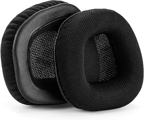 UOWGA Replacement Memory Foam & Mesh Fabric Ear Cushion Pads Cover for Corsair Void & Corsair Void PRO RGB Wired/Wireless Gaming Headset ONLY-Black