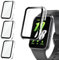 Kamita [3Stück] Hülle Kompatibel mit Samsung Galaxy Fit 3 Schutzhülle mit 9H Hartglas Displayschutzfolie, Hart PC Bumper Case Voller Körper Gehäuse Stoßfest Cover für Galaxy Fit3 (Klar*3)